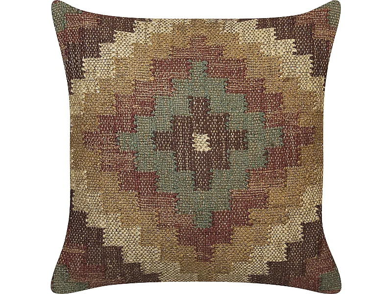 Sierkussen MAGURI Jute 45 x 45 cm Bruin Oosters patroon