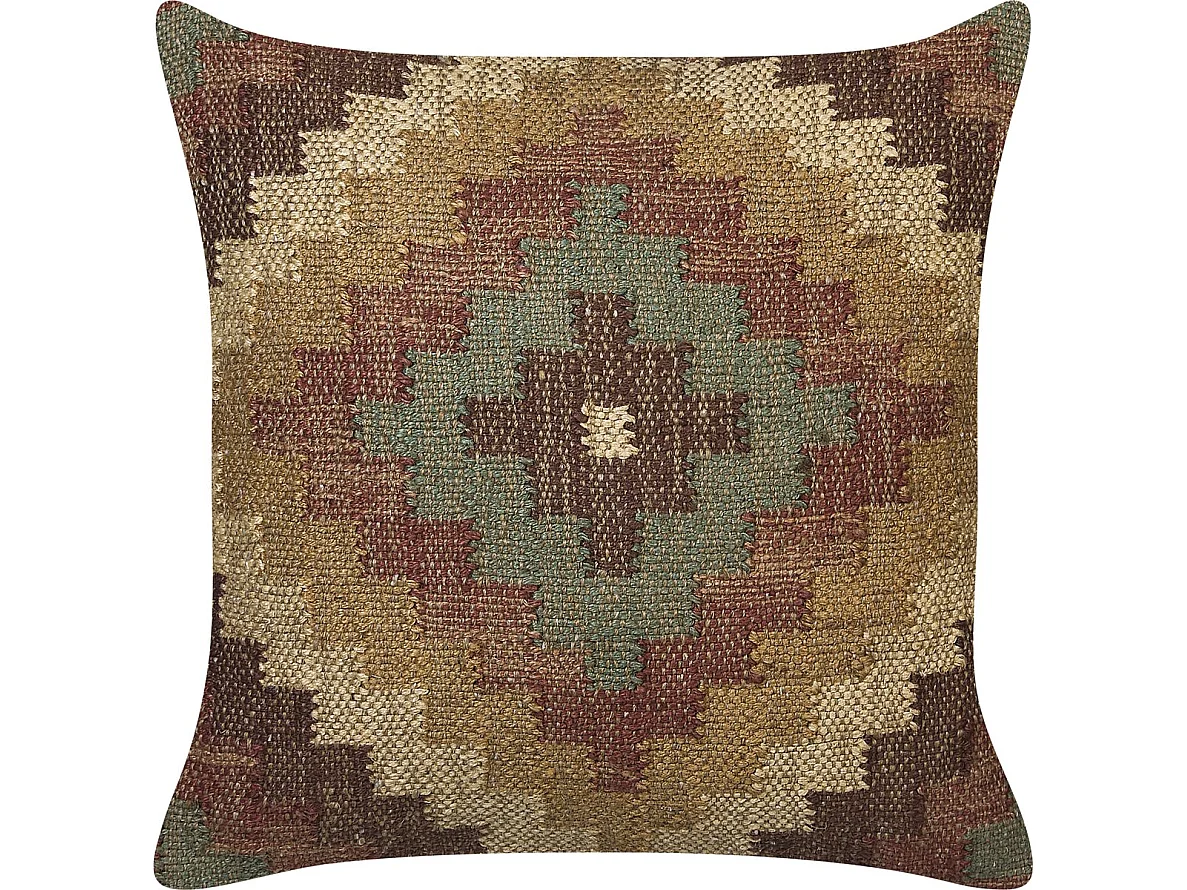 Sierkussen MAGURI Jute 45 x 45 cm Bruin Oosters patroon