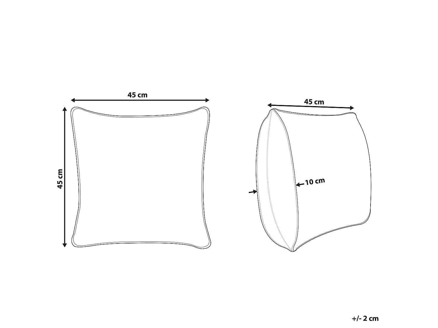 Sierkussen MAGURI Jute 45 x 45 cm Bruin Oosters patroon