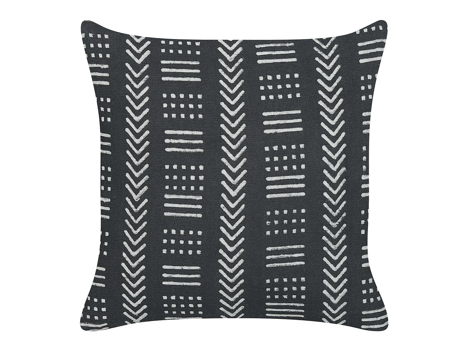 Coussin BENZOIN Coton 45 x 45 cm Noir Motif géométrique