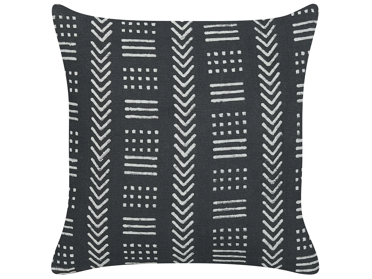 Coussin BENZOIN Coton 45 x 45 cm Noir Motif géométrique