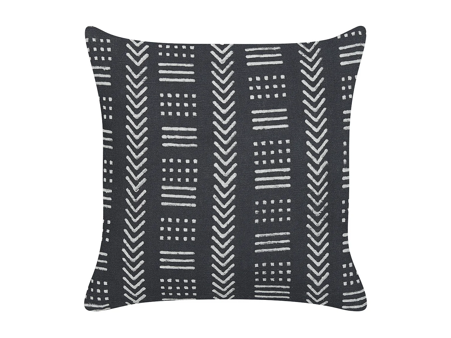 Cojín decorativo BENZOIN Algodón 45 x 45 cm Negro Patrón geométrico