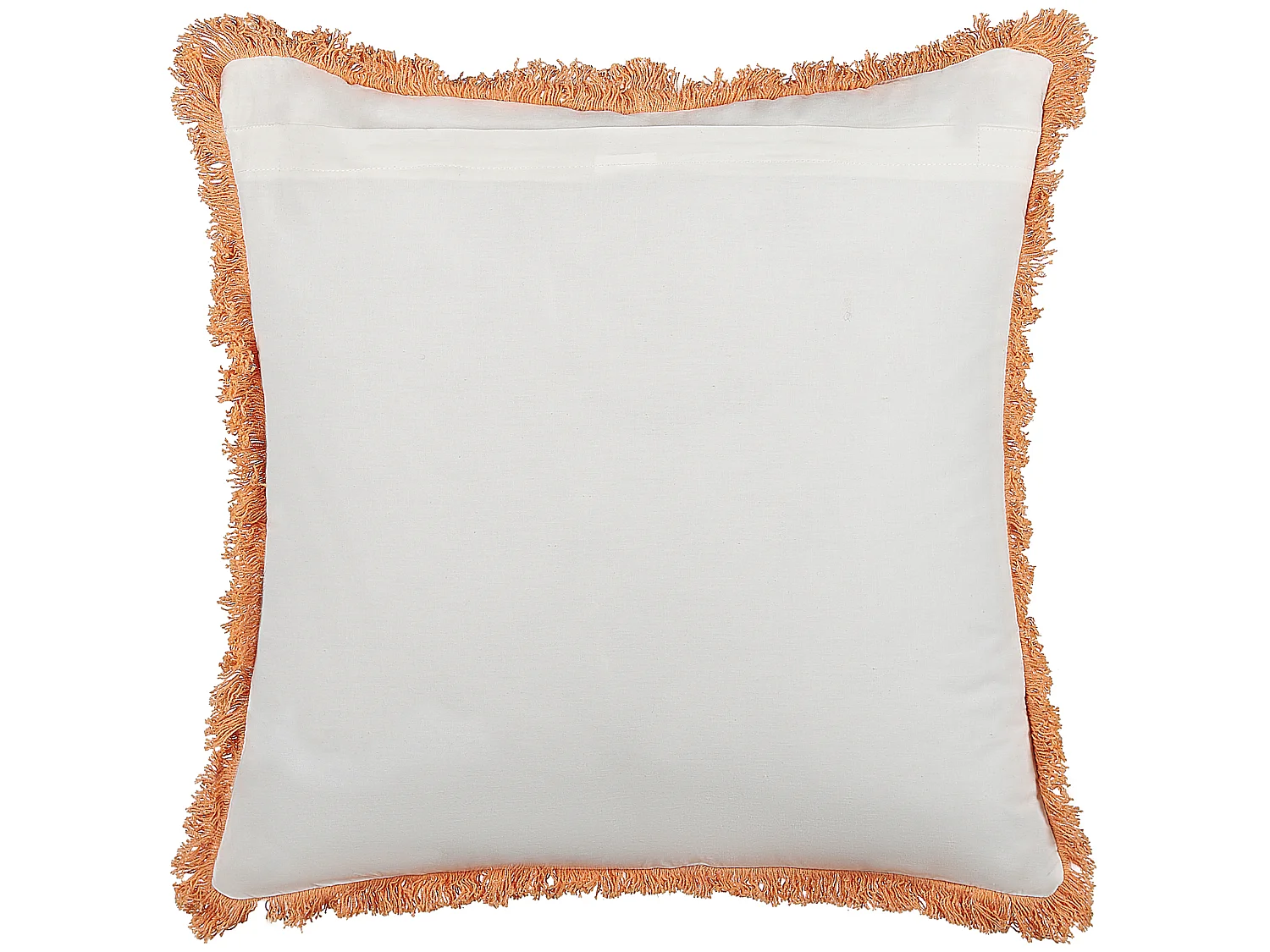 Lot de 2 coussins décoratifs SATIVUS Coton 45 x 45 cm Orange Motif floral