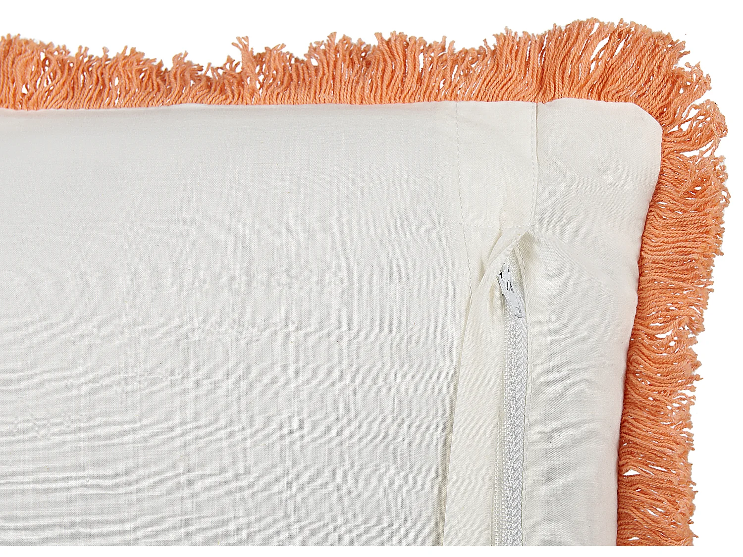 Lot de 2 coussins décoratifs SATIVUS Coton 45 x 45 cm Orange Motif floral