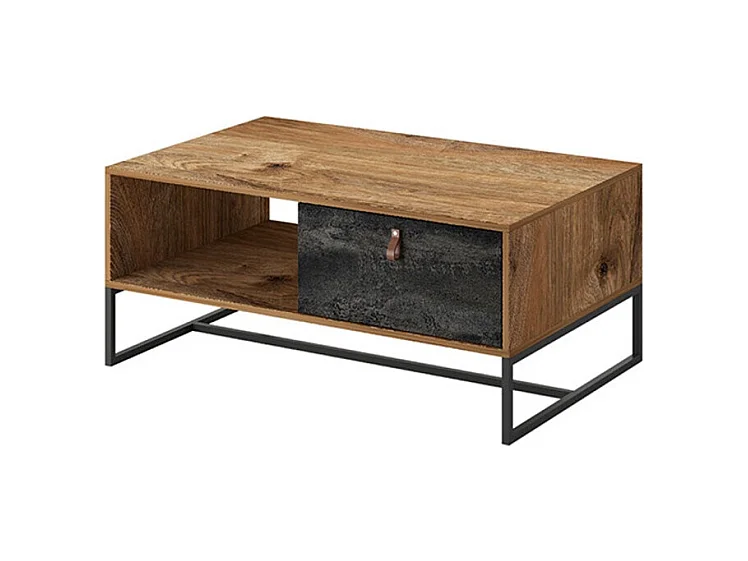 Table basse DARK chêne-noir 104 x 44 x 68 cm