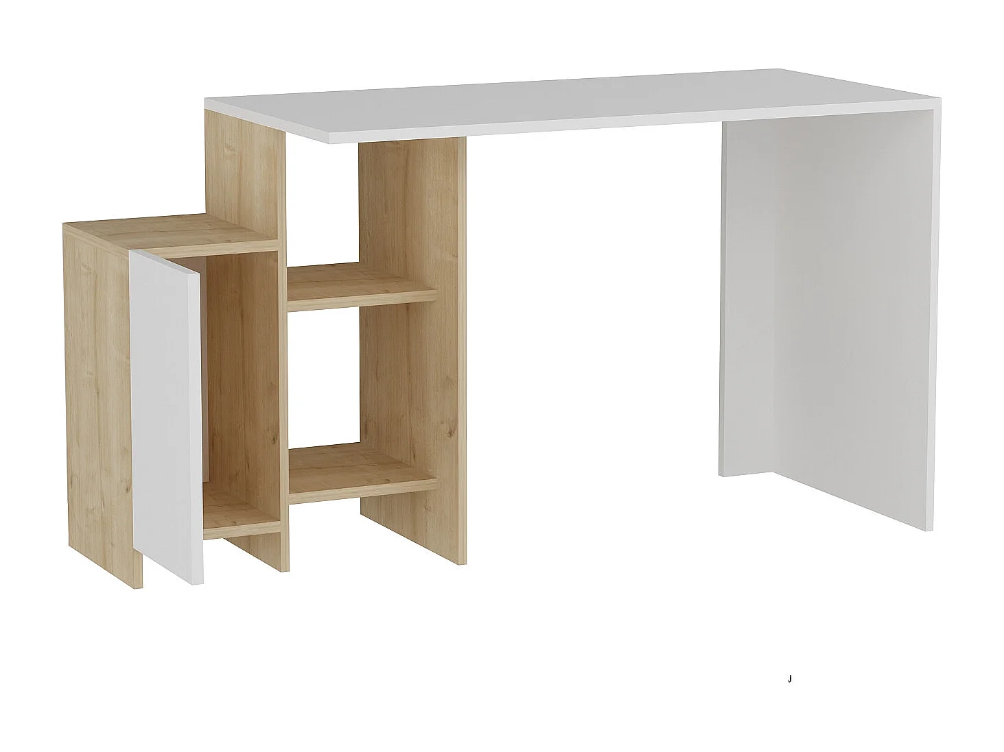 Bureau ECEM Blanc et chêne 113 cm