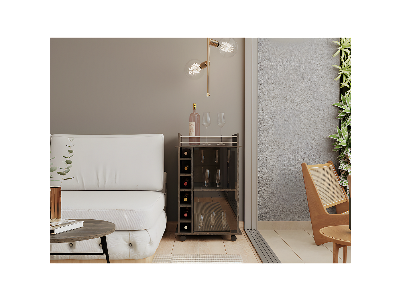 Chariot de bar malte