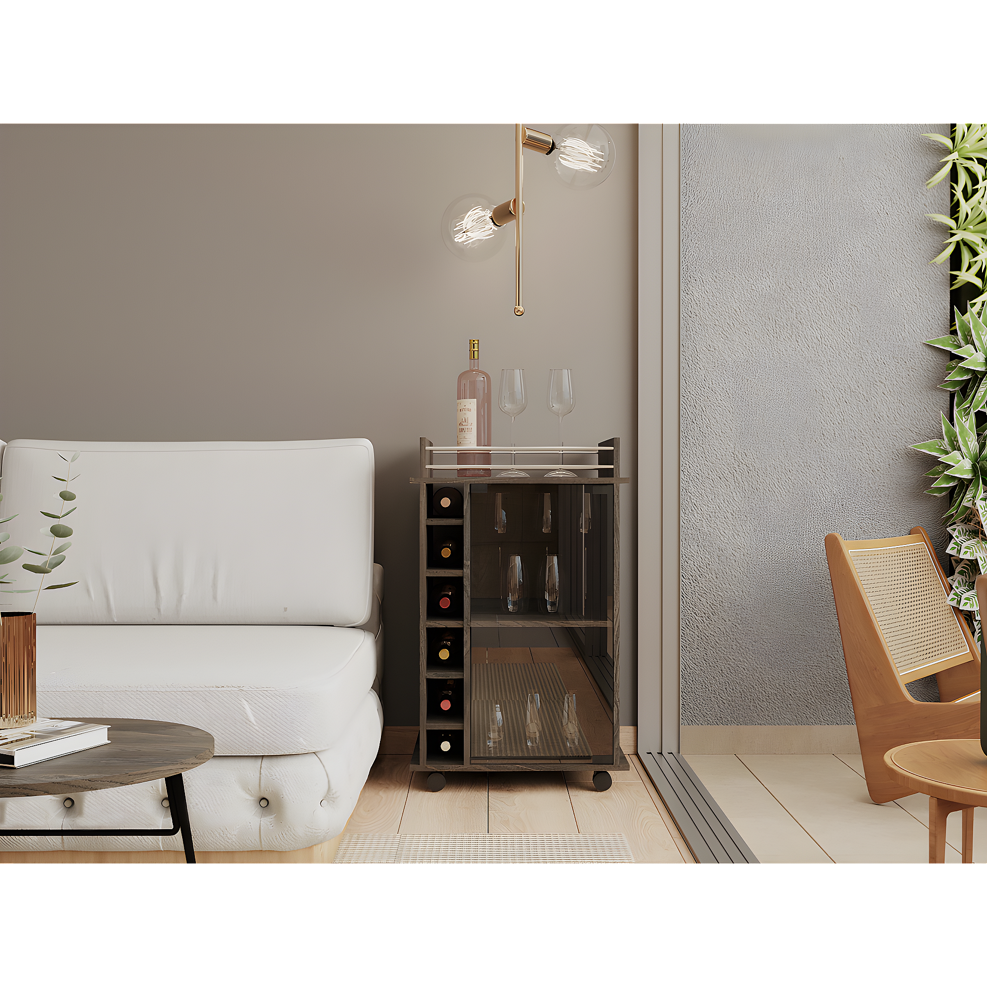 Chariot de bar malte