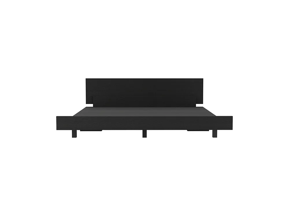 Cadre de lit Queen Zurich - Wengue