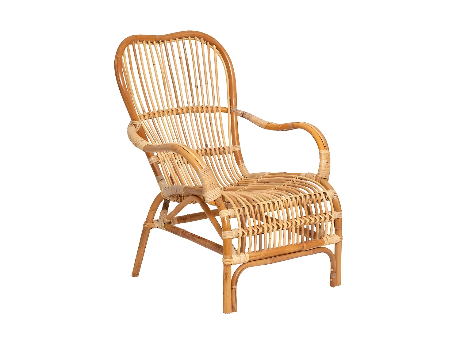 Fauteuil vintage en rotin Rattan