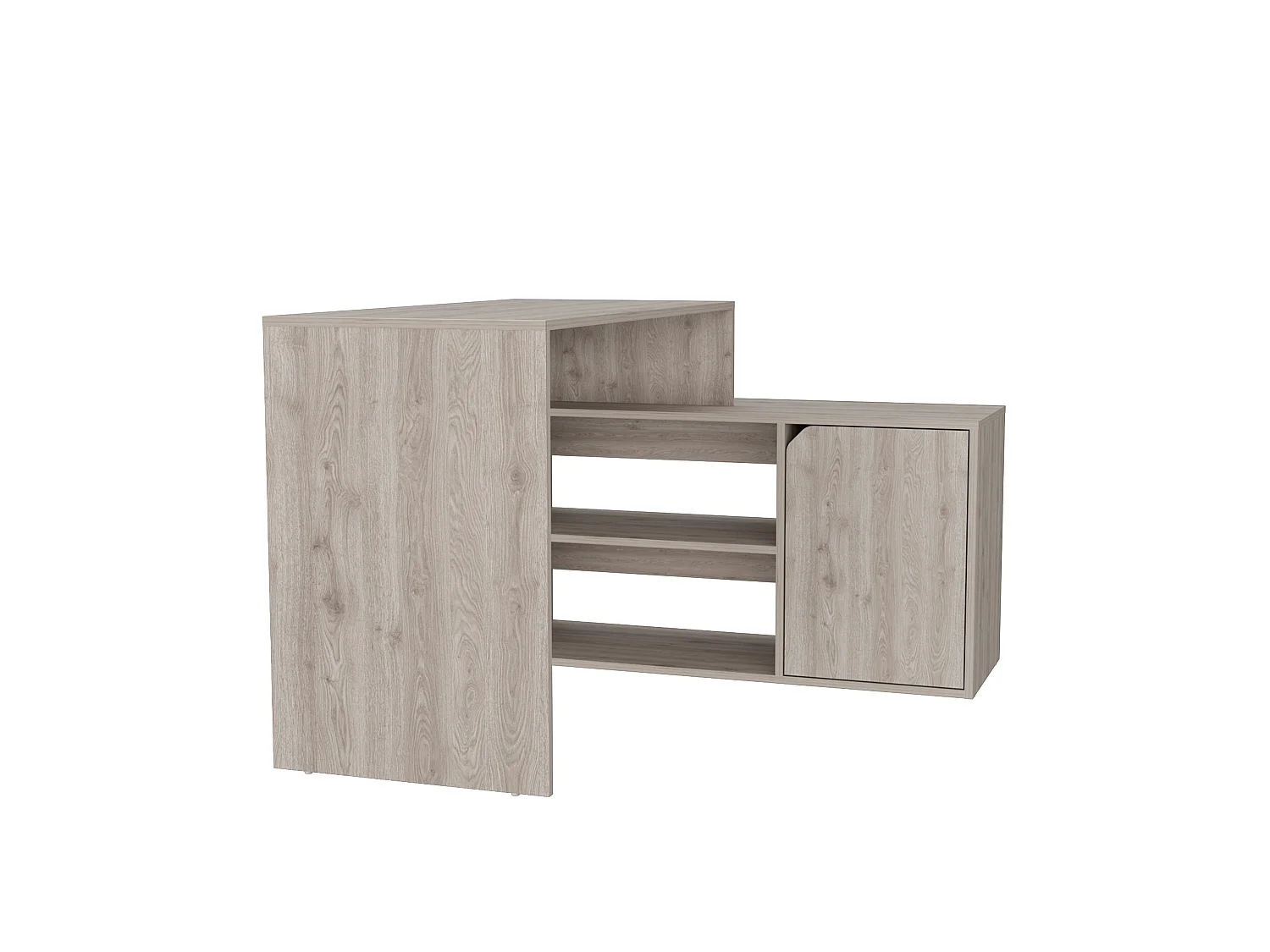 Bureau d'angle en L Stockholm - Frêne