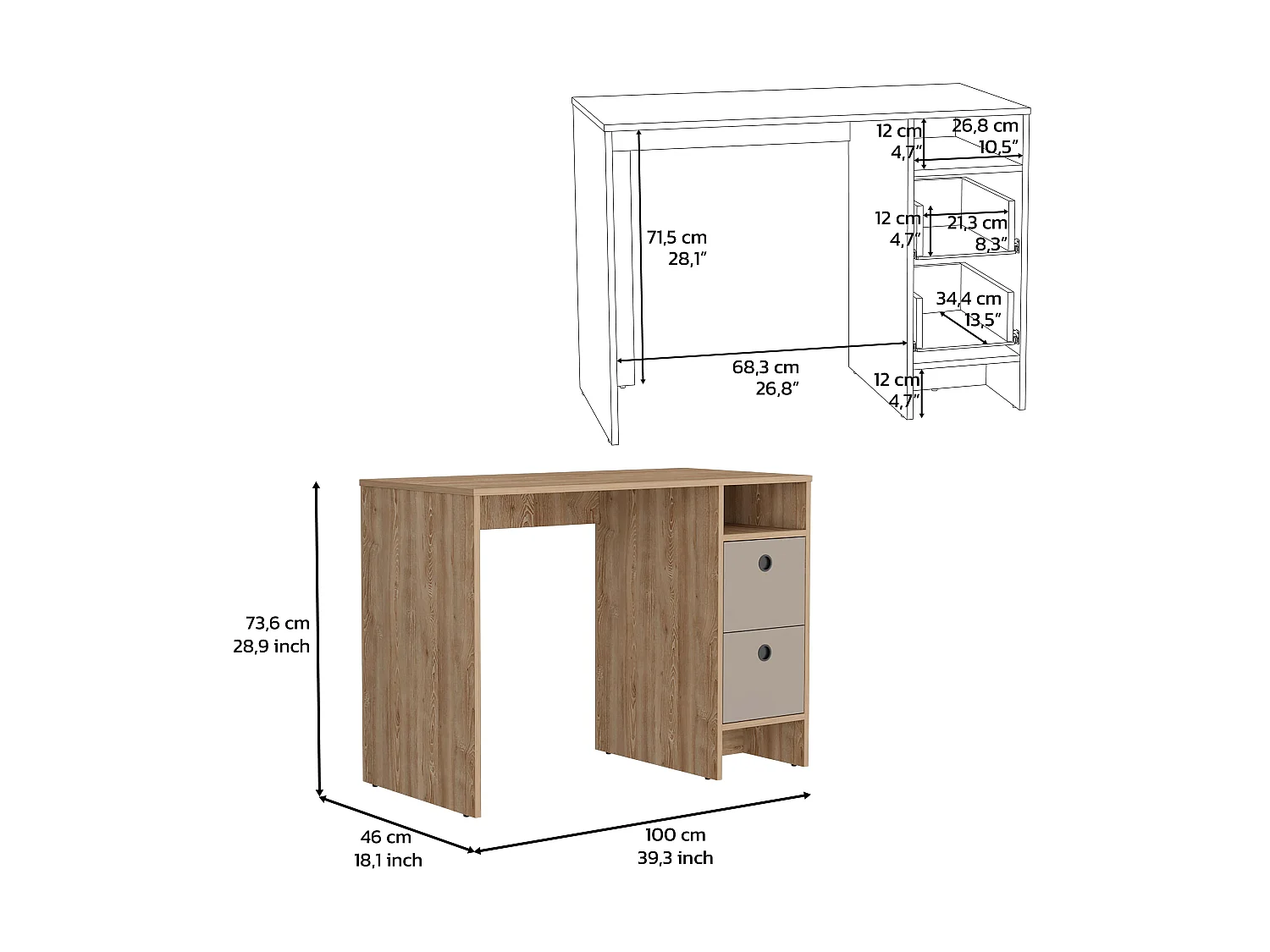 Bureau Tavira - Miel et Taupe