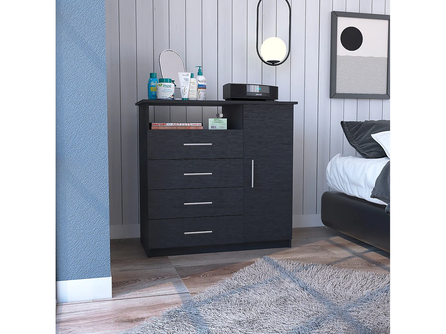 Armario de 3 Puertas Chipre 90CM AN, 180CM A, 47CM P