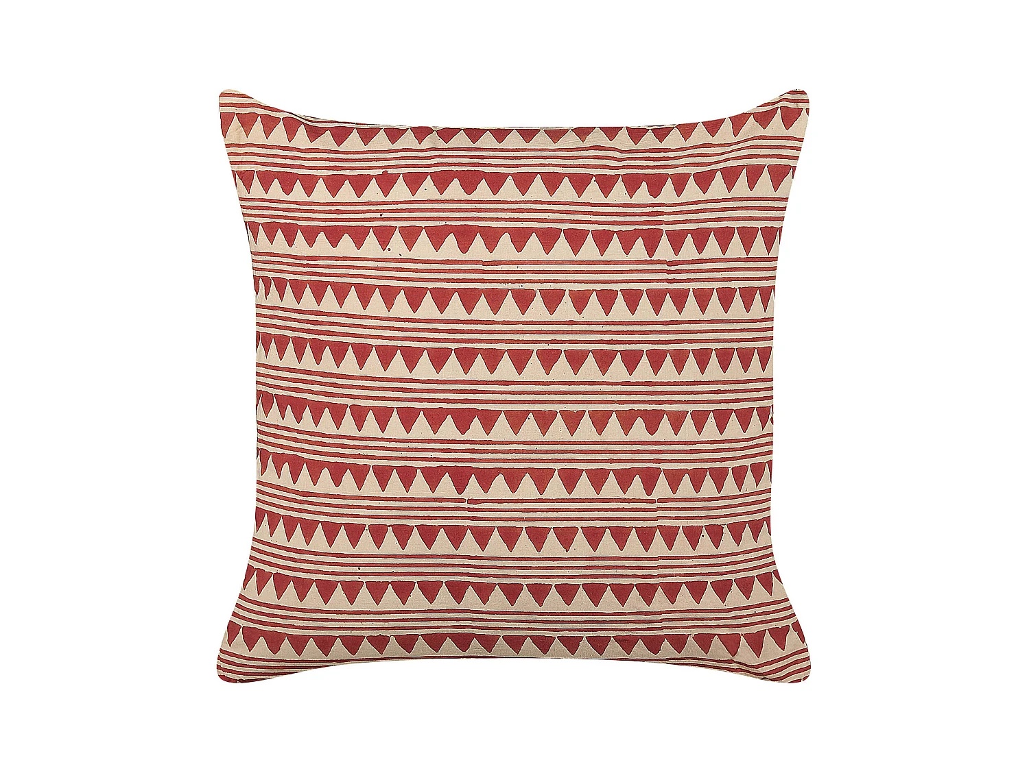 Coussin DEGLUPTA Coton 45 x 45 cm Rouge Motif à chevrons