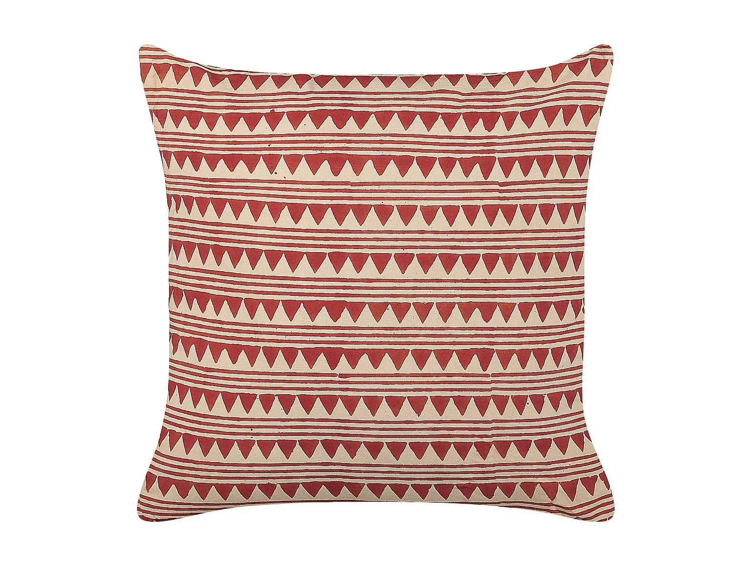Cuscino decorativo DEGLUPTA Cotone 45 x 45 cm Rosso Trama Chevron