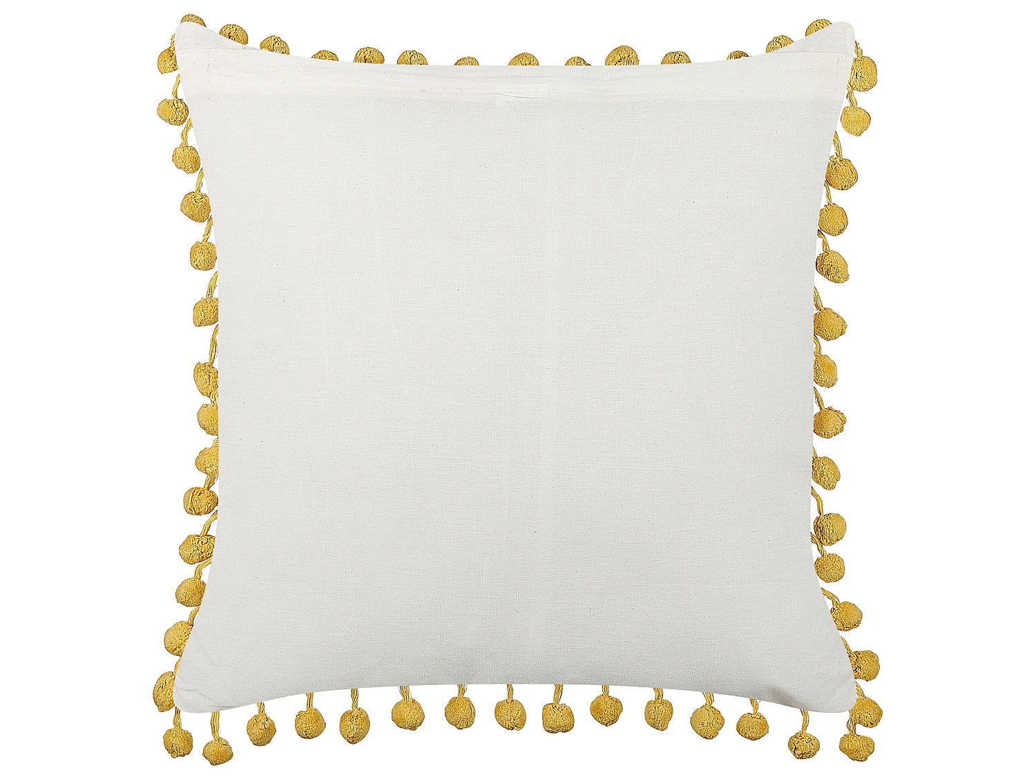 Coussin LYCROIS Coton 45 x 45 cm Jaune Motif floral