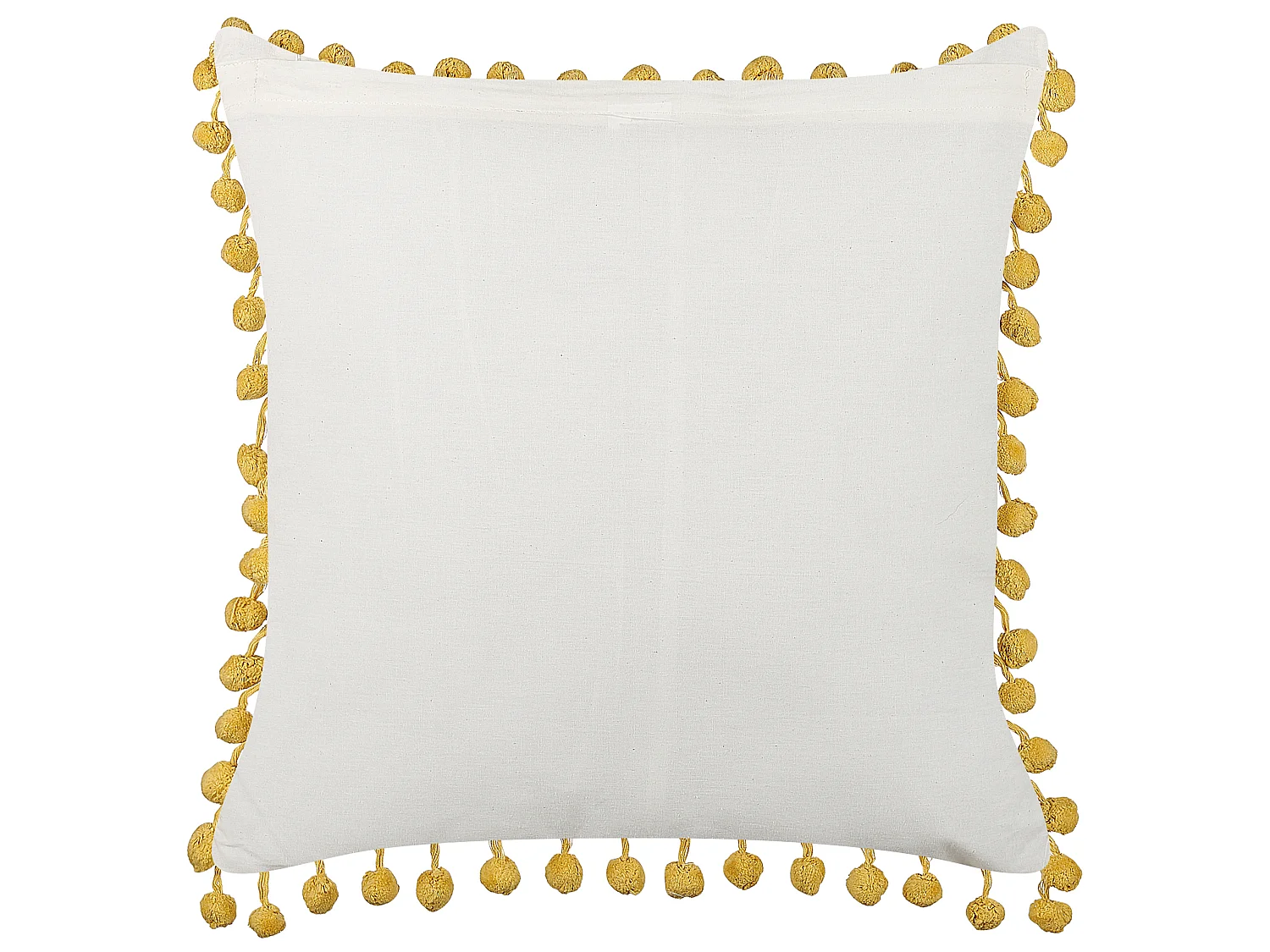 Cuscino decorativo LYCROIS Cotone 45 x 45 cm Giallo Trama floreale