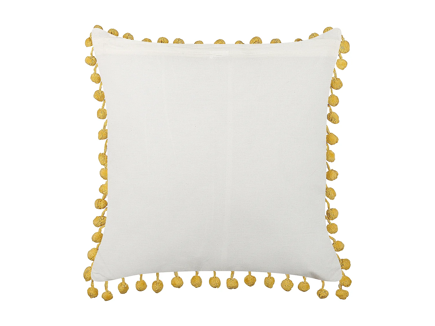 Coussin LYCROIS Coton 45 x 45 cm Jaune Motif floral