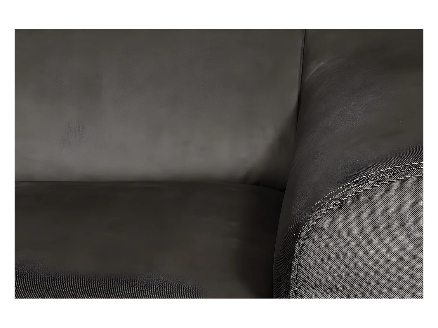 Canapé d'angle convertible en tissu luxe 5 places, ASTERIA chocolat clair, angle gauche