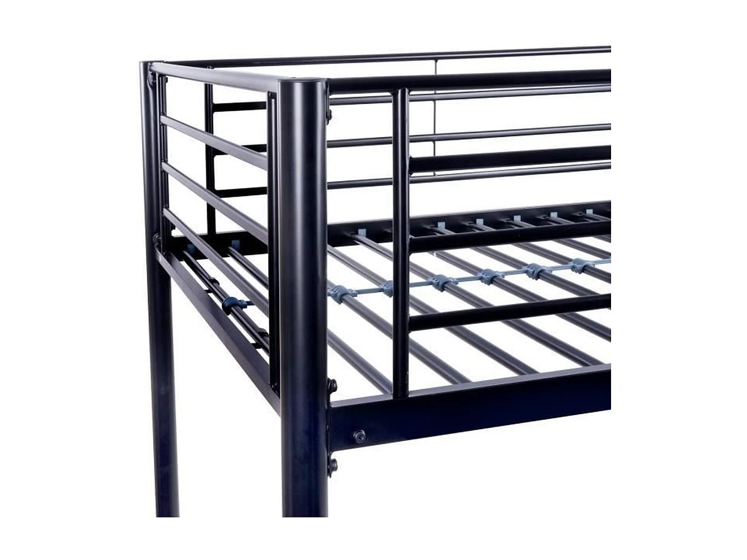 Litera infantil ELIOT de metal negro 90 x 190 cm con somier incluido