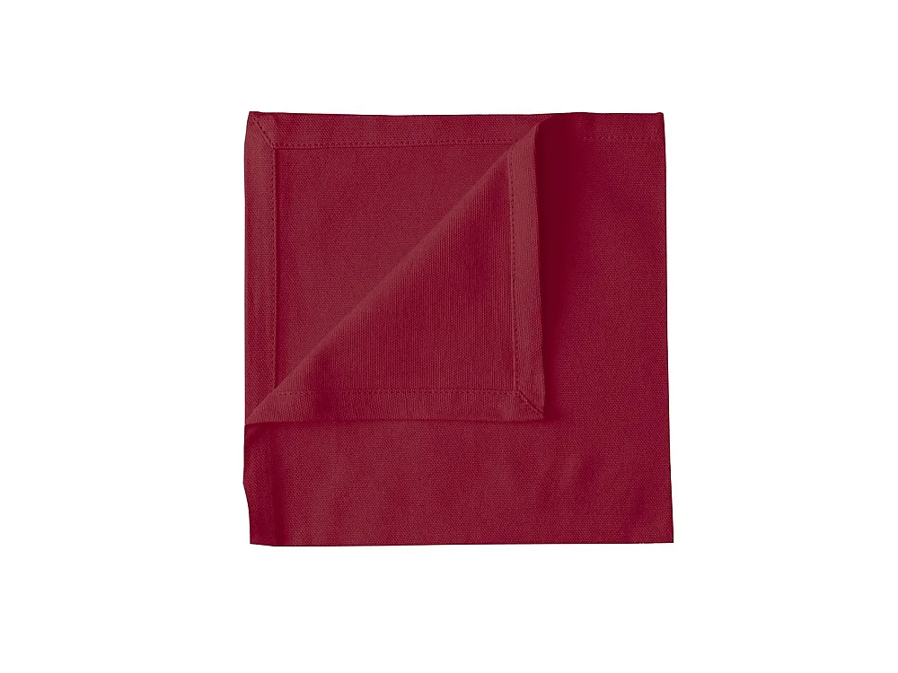 Serviette en coton New York 40x40 cm bordeaux (lot de 6)