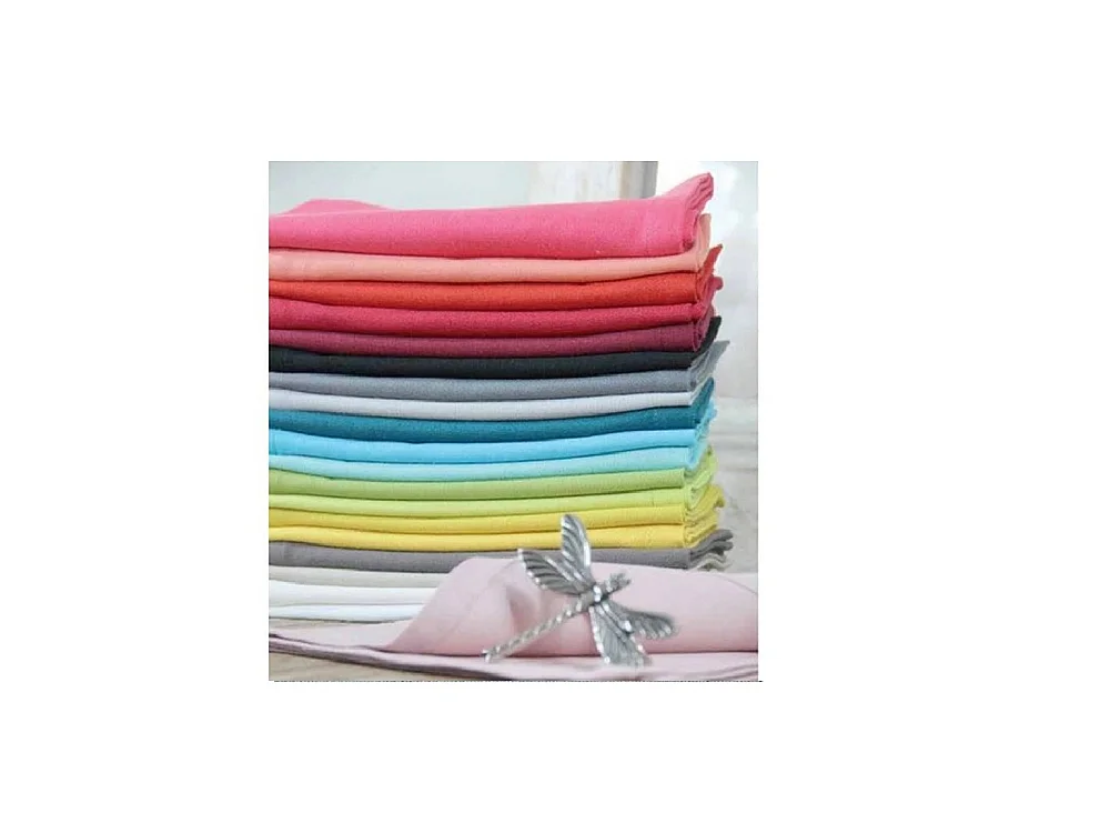 Serviette en coton New York 40x40 cm bordeaux (lot de 6)