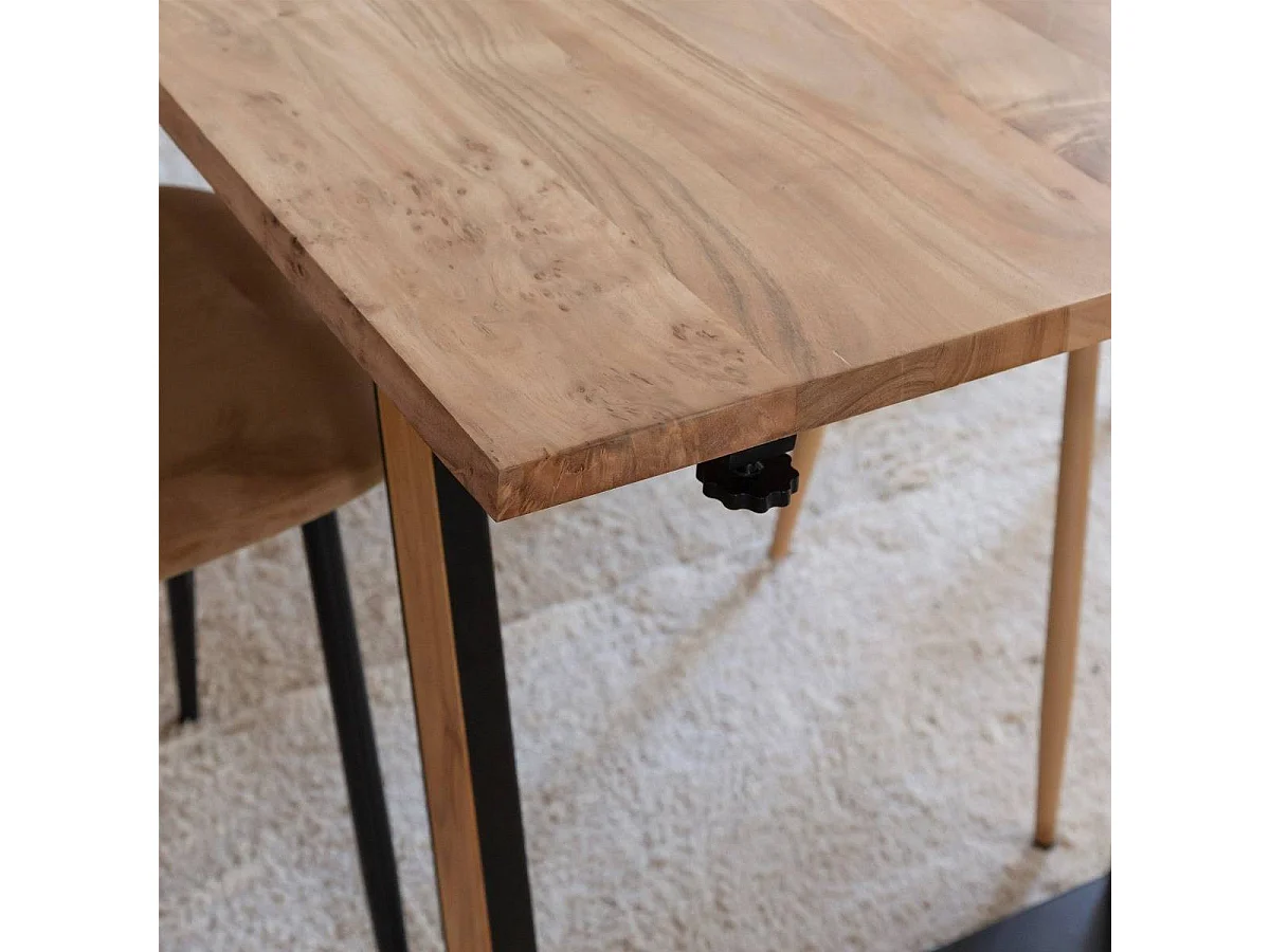 Table à manger en bois d'acacia Léandre