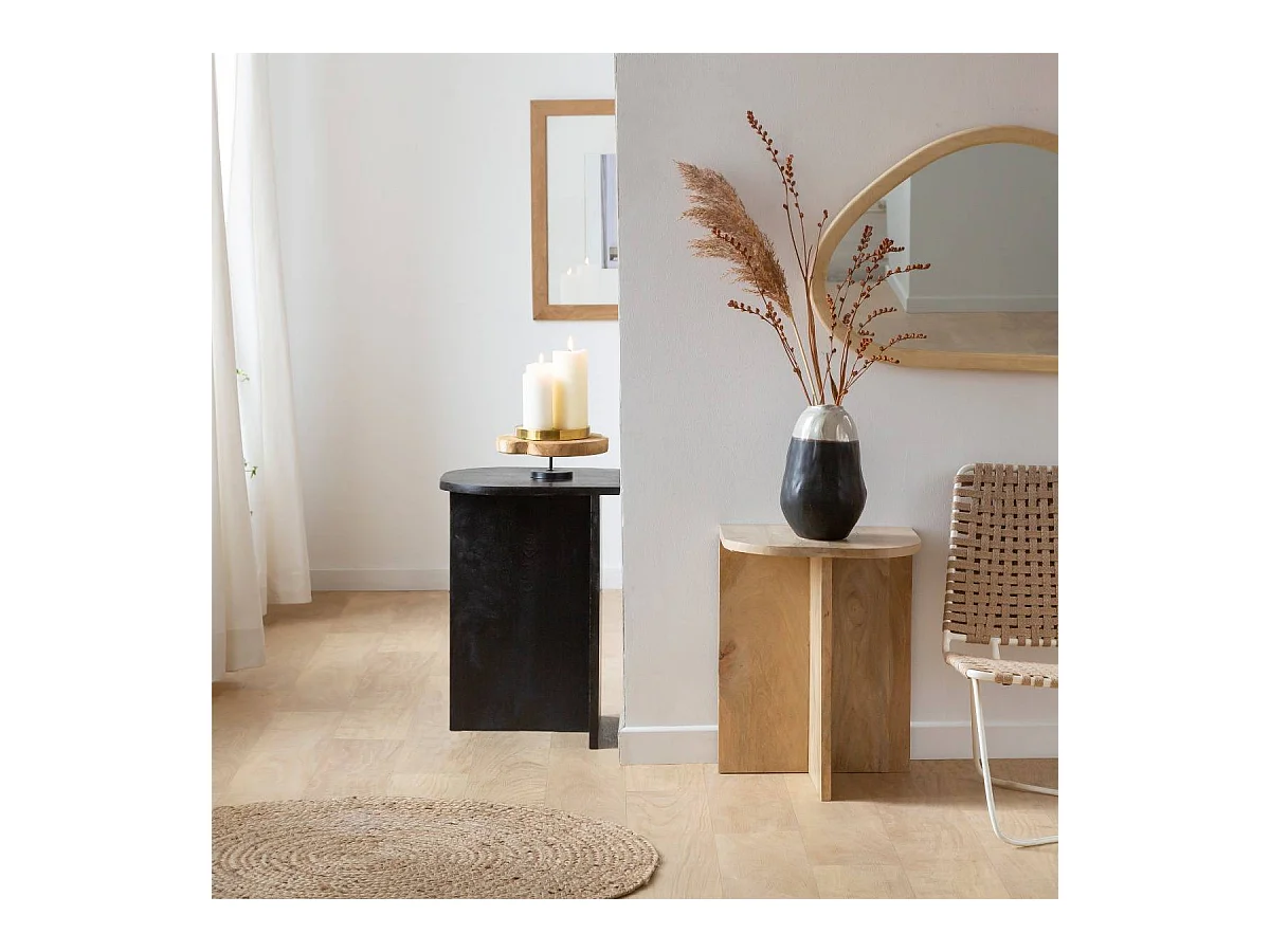 Table basse gigogne en bois de manguier Faro