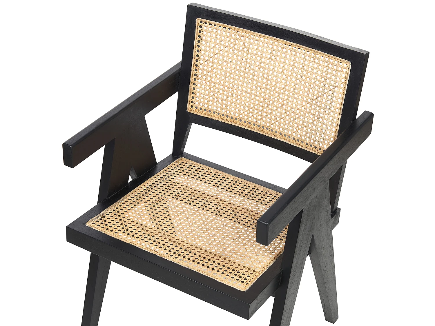 Chaise de salle à manger WESTBROOK Bois d'acajou Noir