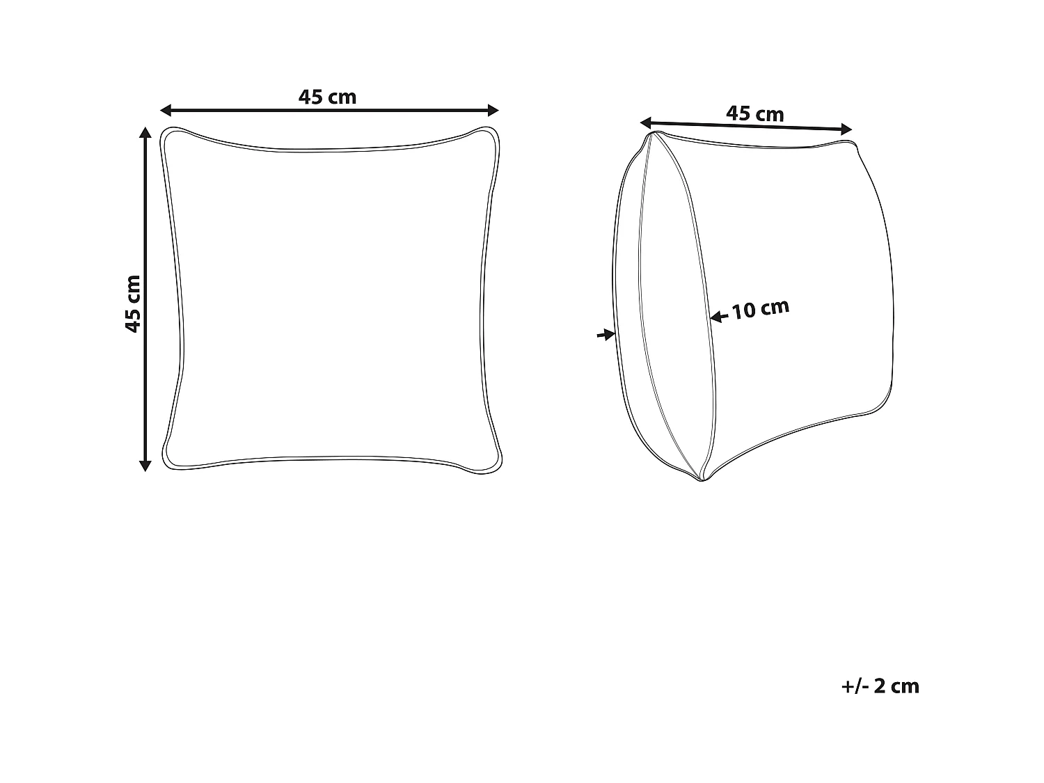 Poduszka dekoracyjna CALATHEA Bawełna 45 x 45 cm Żółty Wzór kwiatowy
