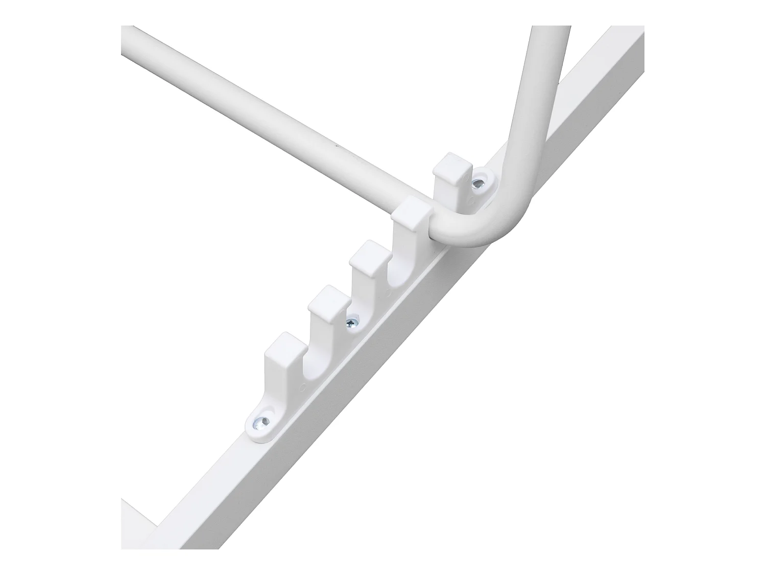 Lot de 2 chiliennes CYPRUS - textilène gris/structure blanche - HAPPY GARDEN