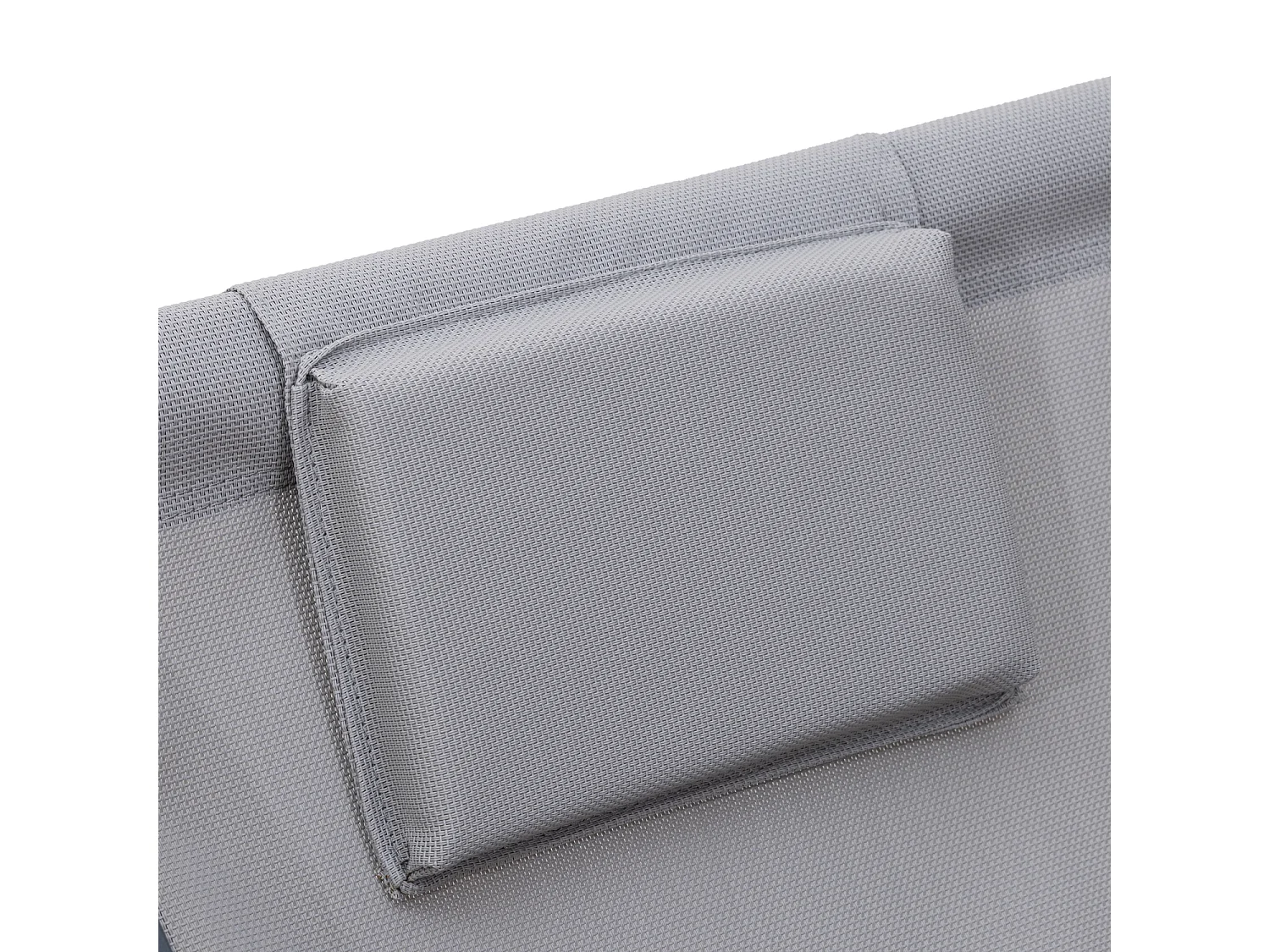 Set van 2 CYPRUS stoelen - grijs textilene/witte structuur