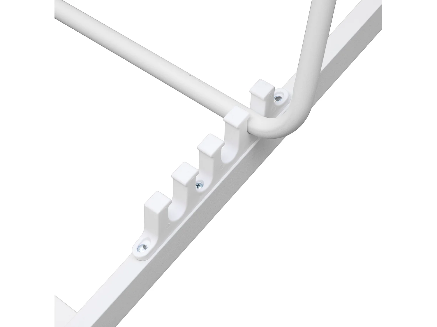 Set van 2 CYPRUS stoelen - grijs textilene/witte structuur