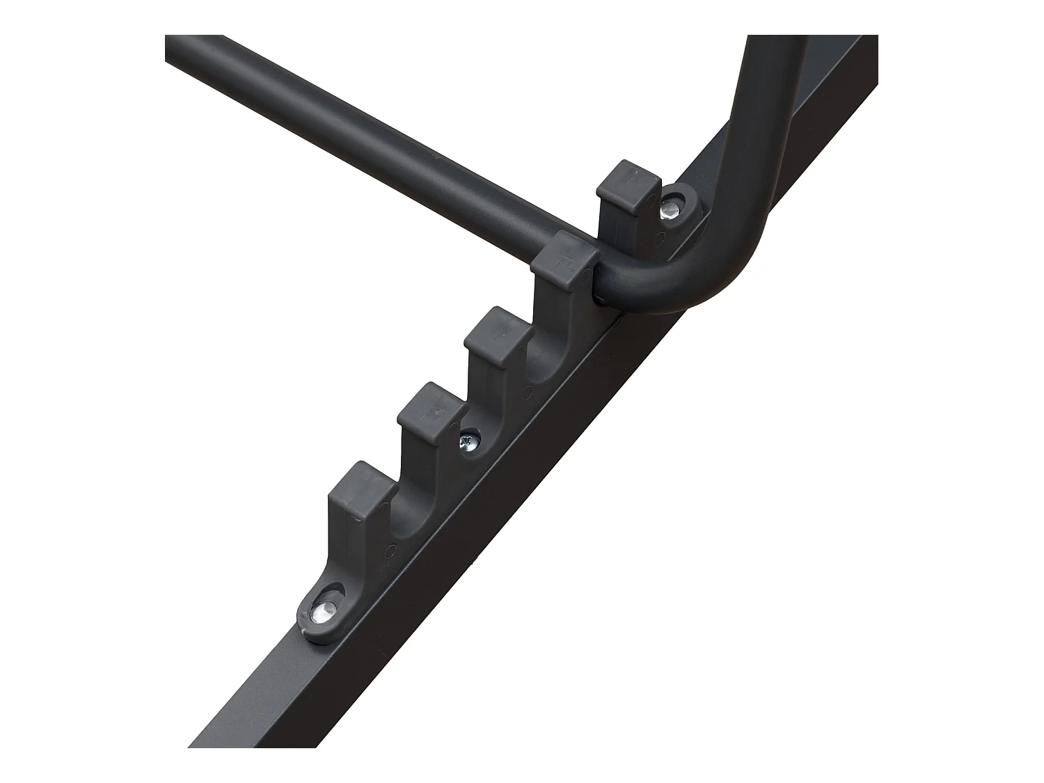 Conjunto de 2 cadeiras reclináveis CYPRUS - estrutura em tecido cinzento/carvão vegetal