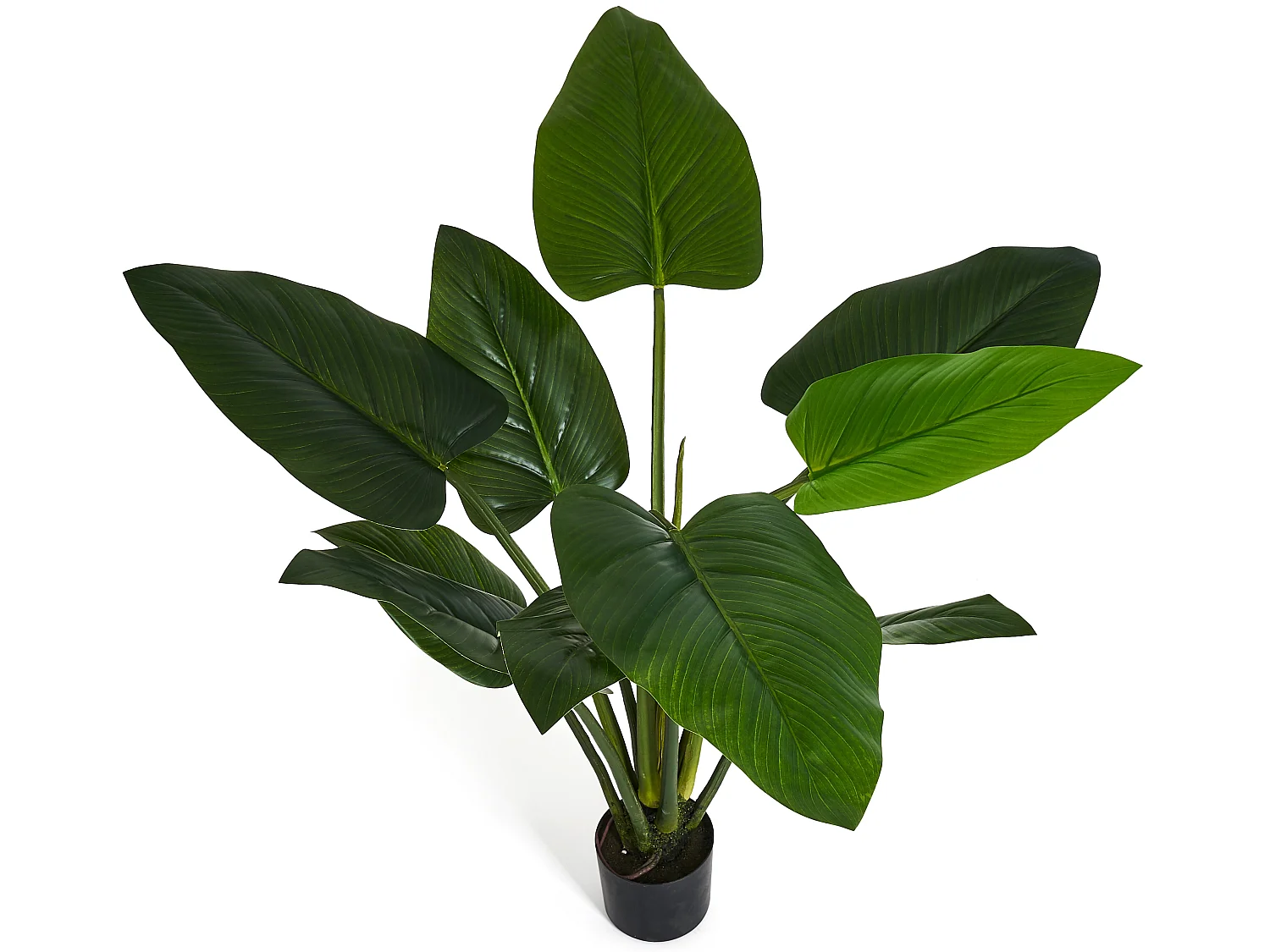 Kunstplant met pot - Philodendron - H. 125 cm