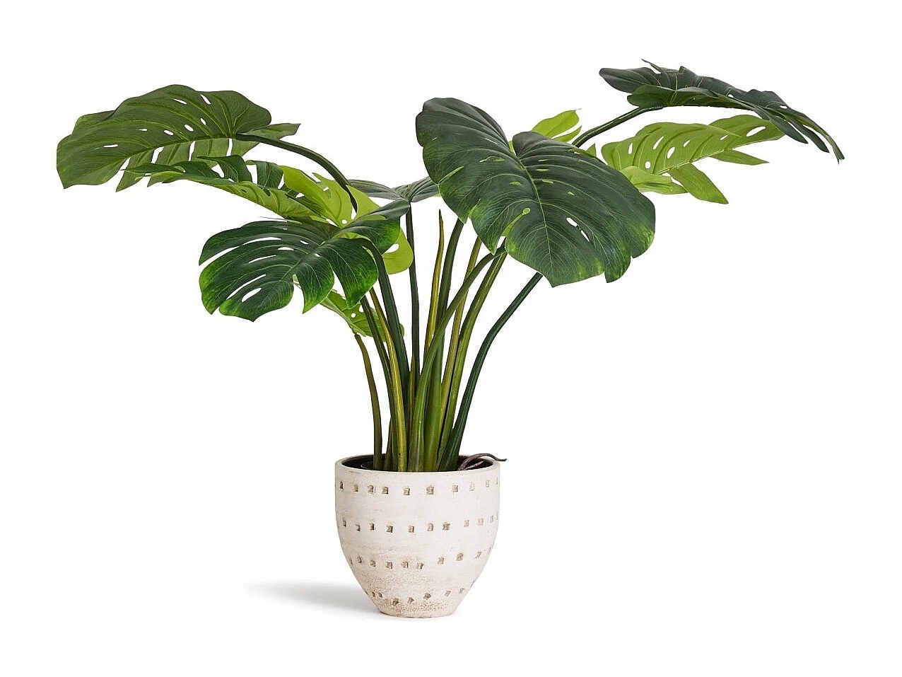 Plante artificielle avec pot - Monstera - H. 110 cm