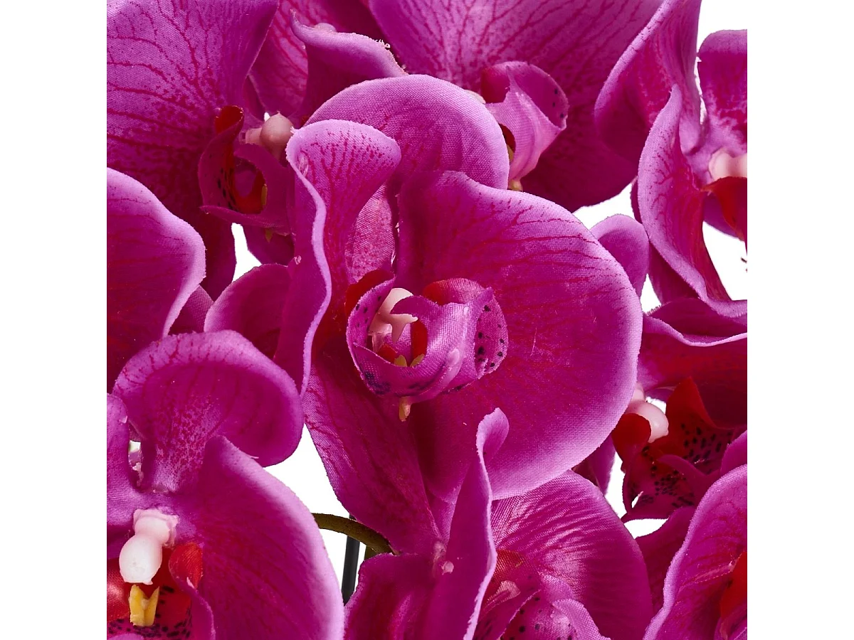 Kunstpflanze mit Topf - H. 42 cm - Orchidee