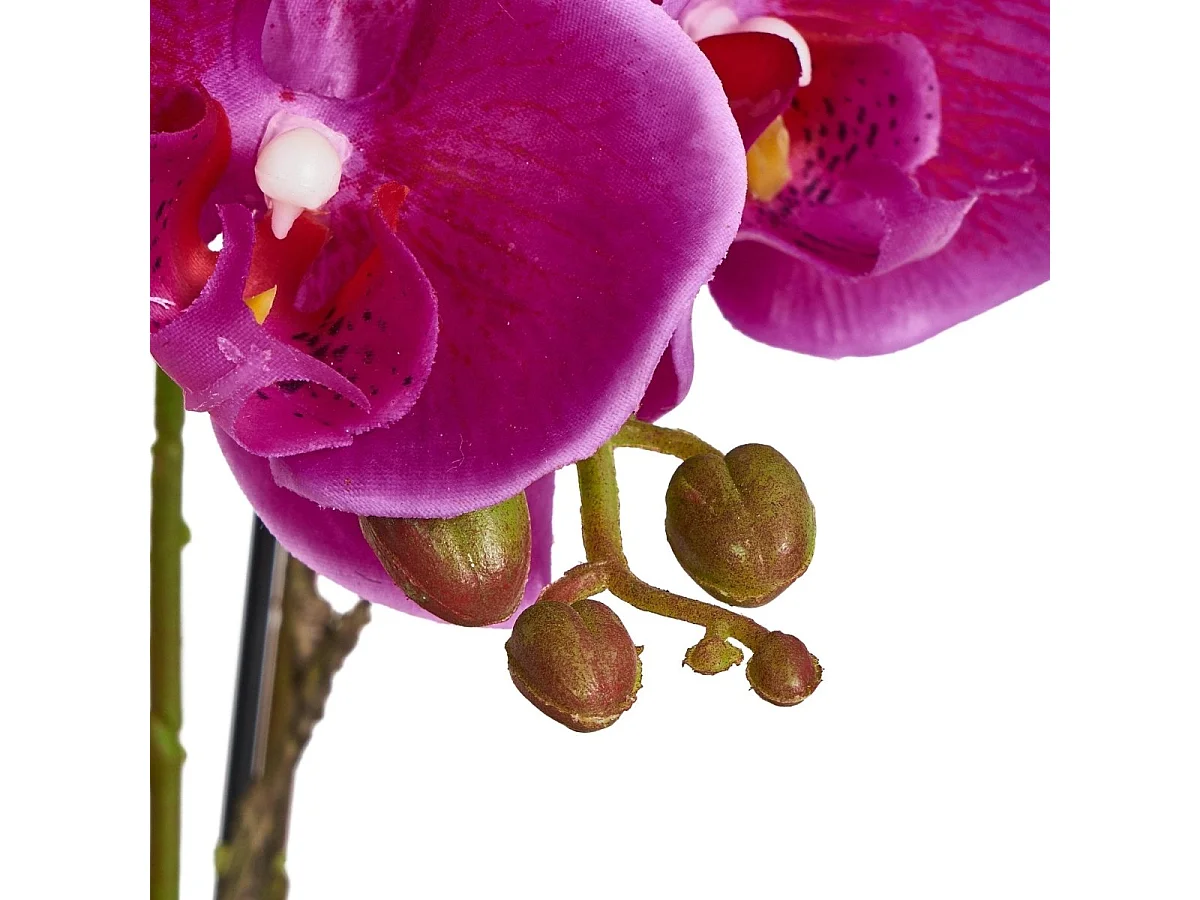 Kunstpflanze mit Topf - H. 42 cm - Orchidee