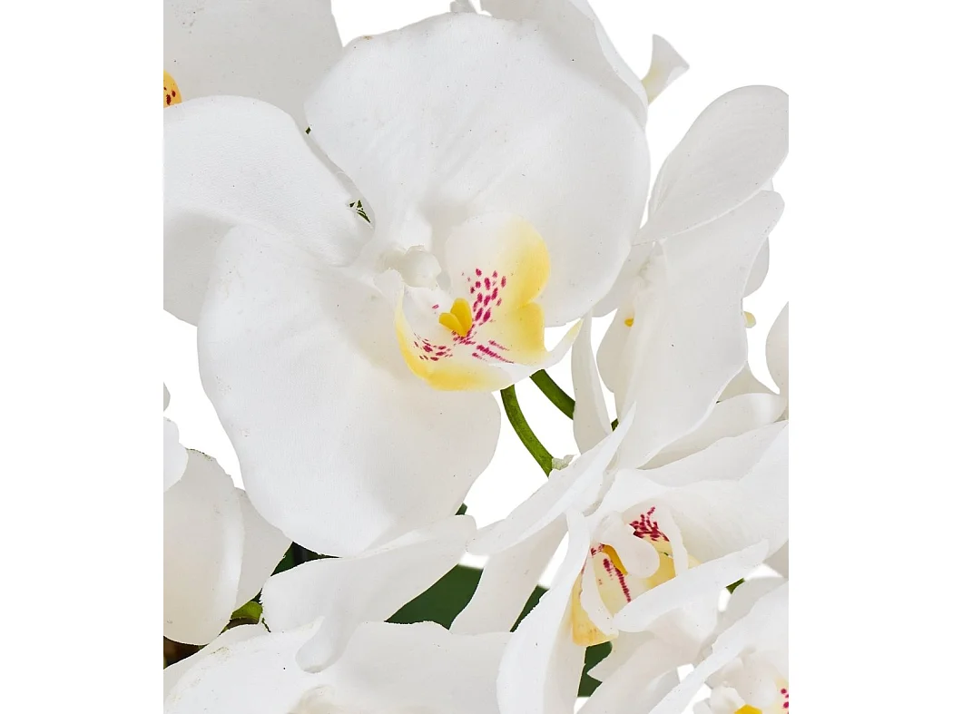 Kunstpflanze mit Topf - H. 42 cm - Orchidee
