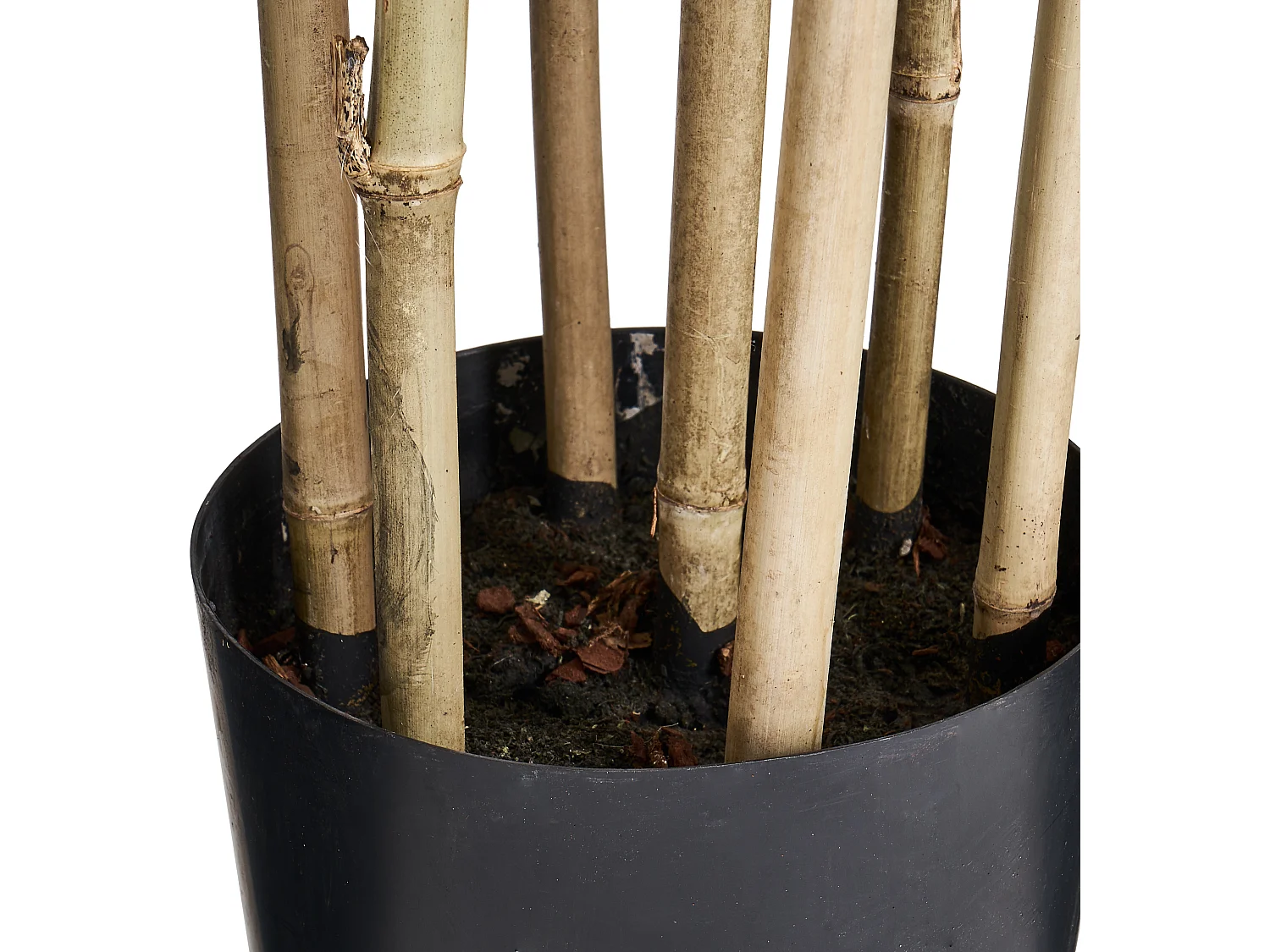 Kunstpflanze mit Topf - H. 190 cm - Bambus