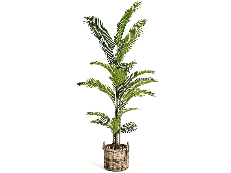 Kunstpflanze mit Topf - H. 220 cm - Palme