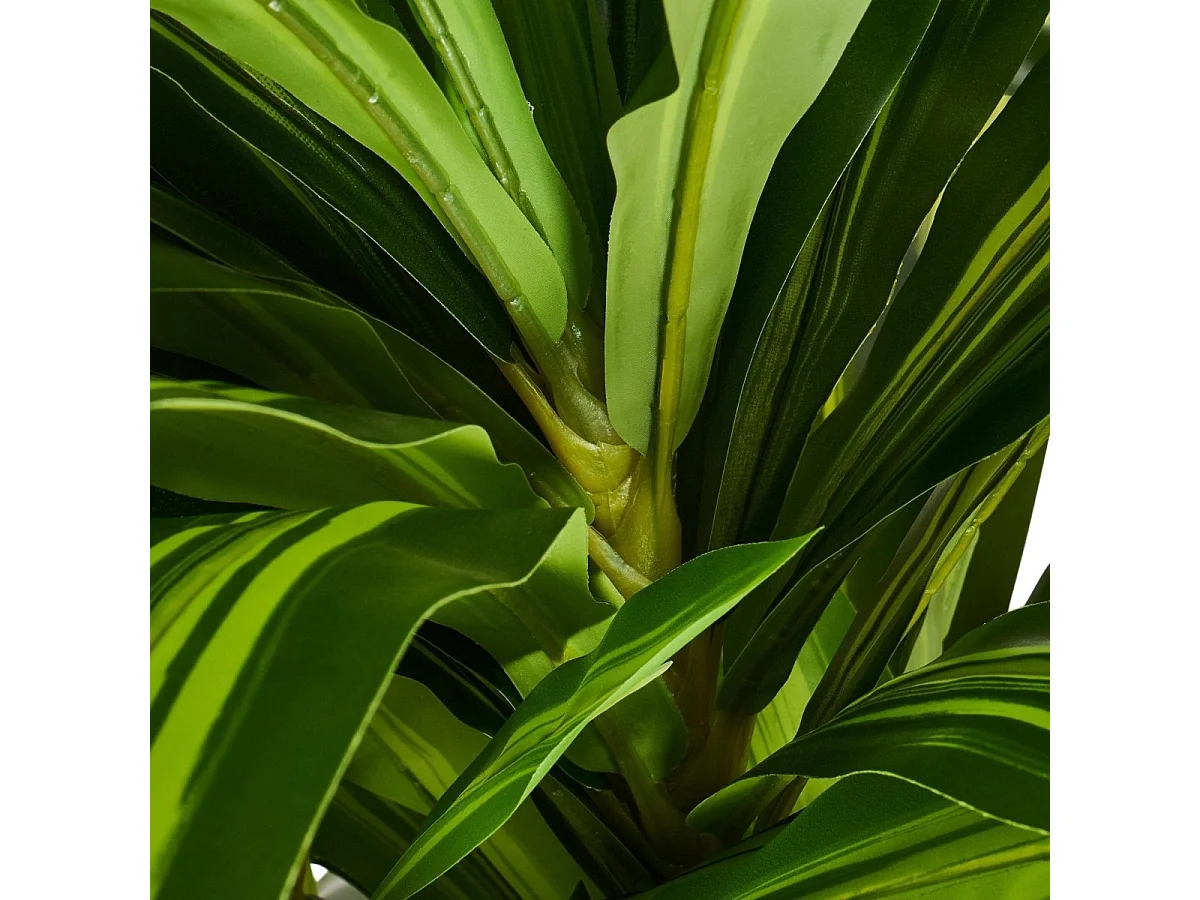 Kunstpflanze mit Topf - H. 155 cm - Dracaena