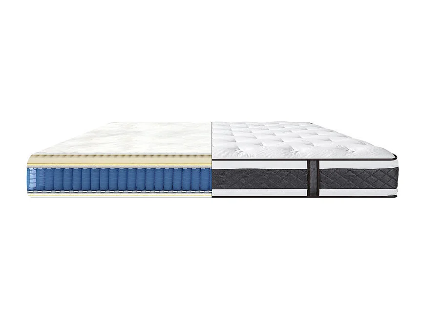 Matelas 90 x 200 cm avec ressorts ensachés - DOUX RÊVES