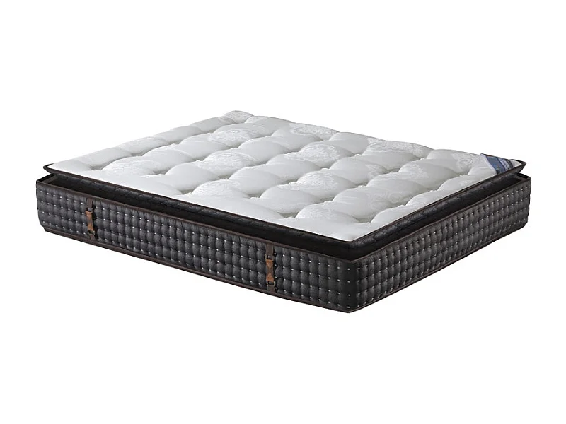 Matelas 180 x 200 cm ressorts ensachés mousse mémoire de forme - LENA