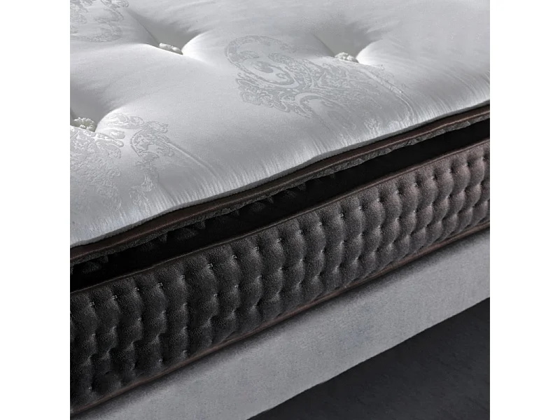 Matelas 140 x 190 cm ressorts ensachés mousse mémoire de forme - LENA