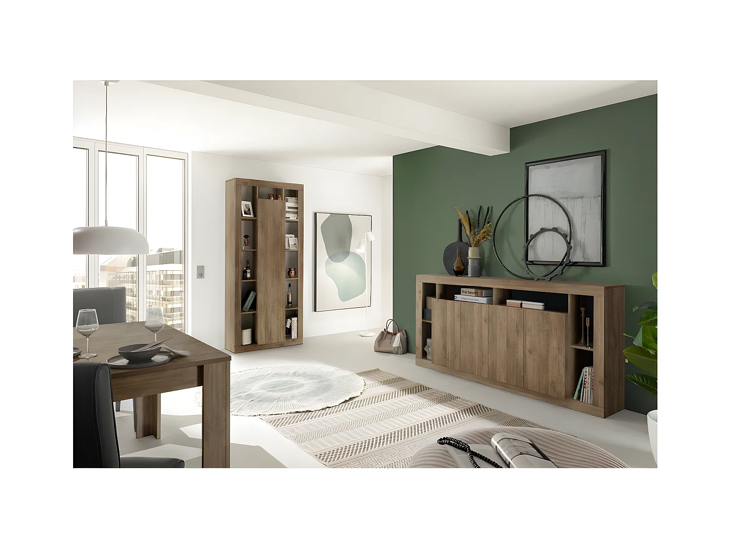 Bibliotheek 1 Deur H217 cm - Rimini