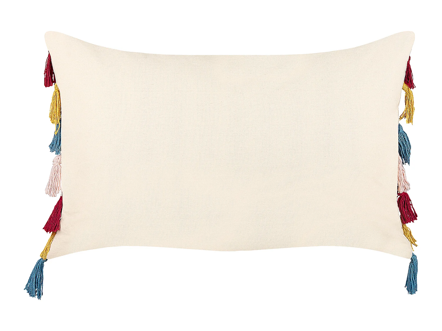 Cojín decorativo AGAVE Algodón 40 x 60 cm Beige claro A rayas