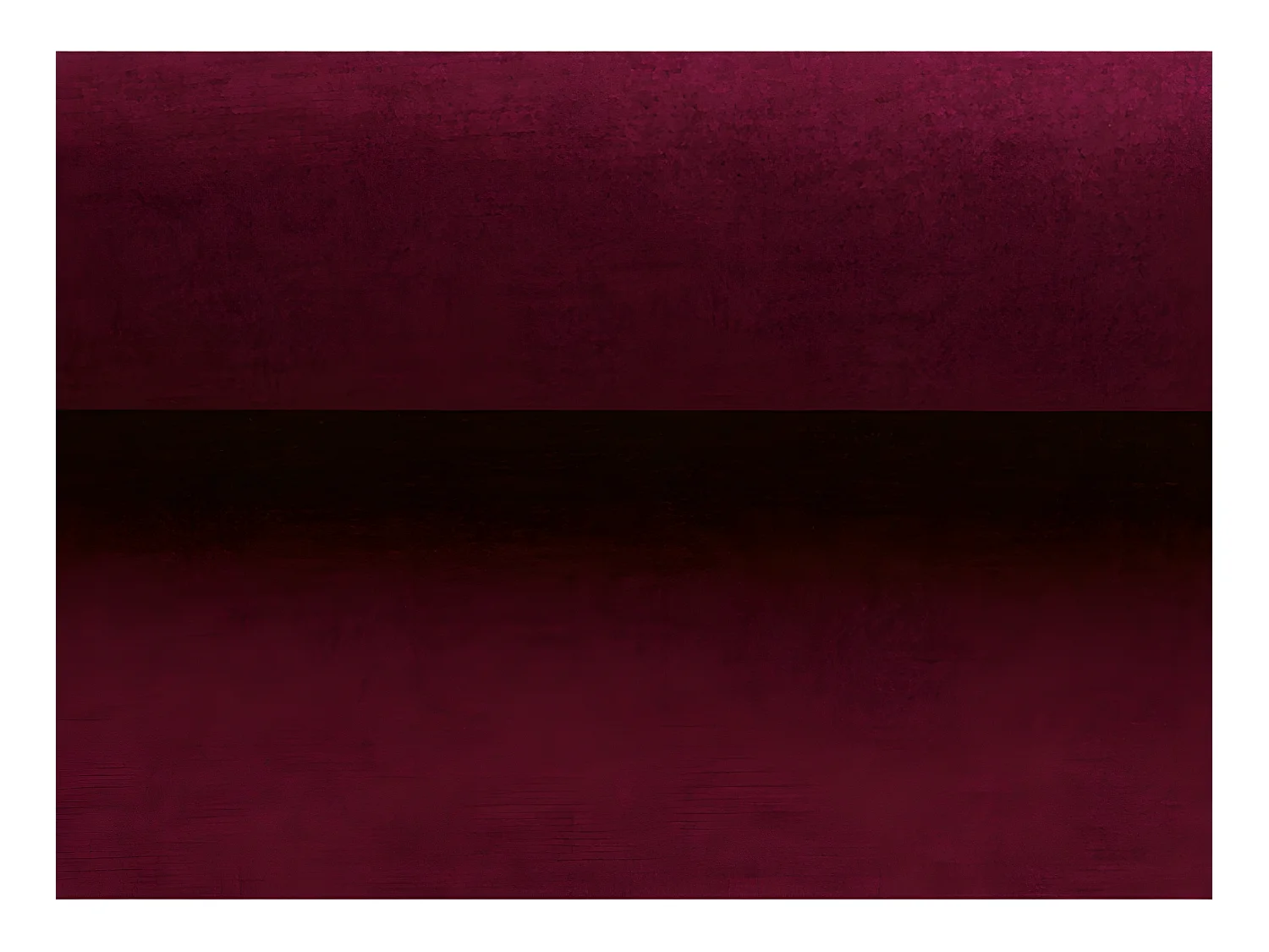 Canapé en tissu luxe 5/6 places BRENNER bordeaux, côté accoudoir gauche