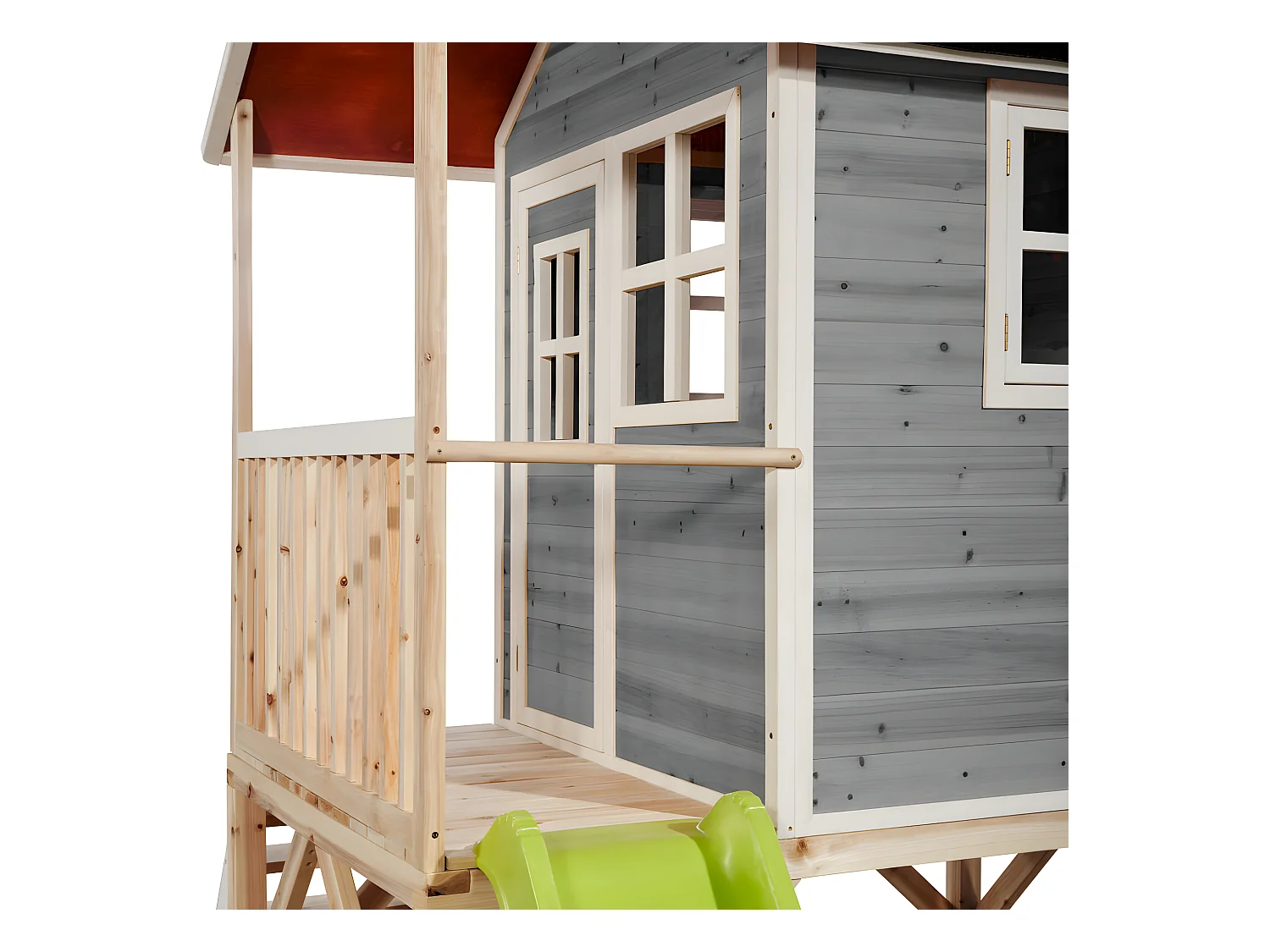 Maisonnette en bois pour enfants Loft 500 Gris - Exit Toys