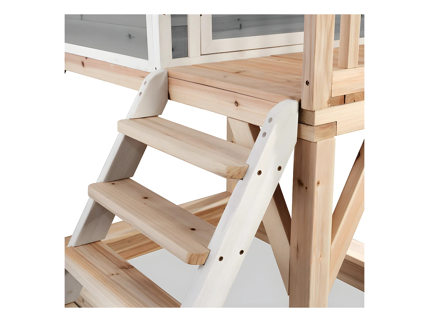 Maisonnette en bois pour enfants Loft 500 Gris - Exit Toys